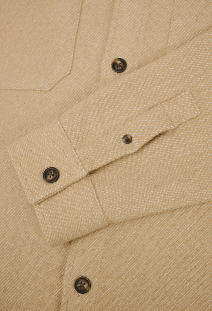 The James 100% Recycled Beige Overshirt – Rewound Clothing