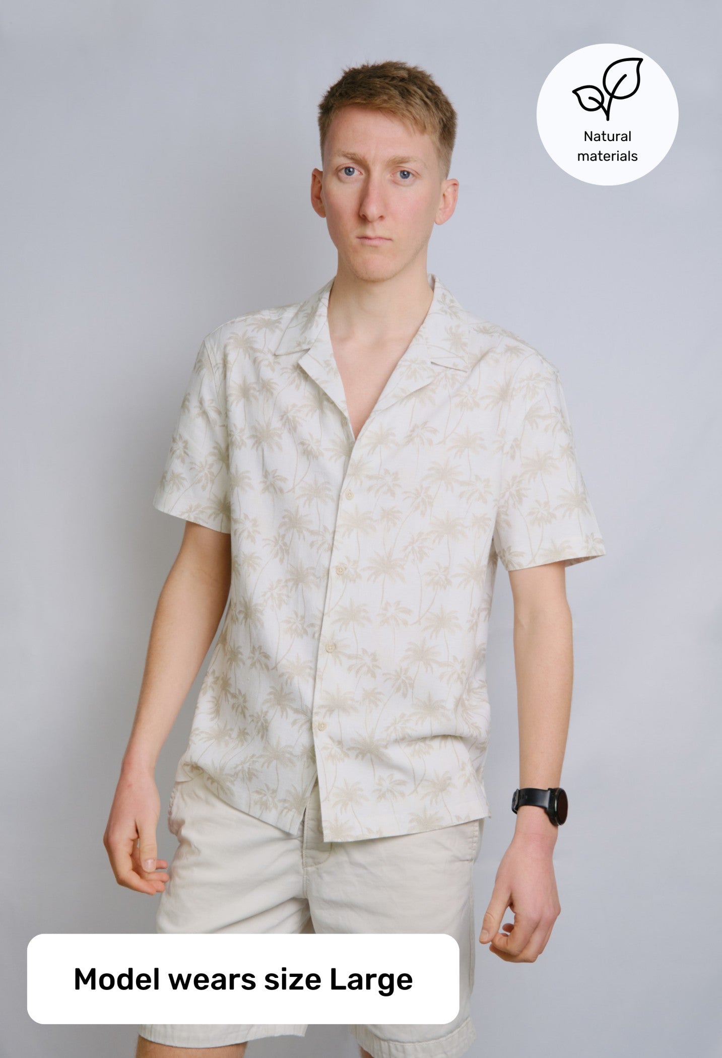 The Thomas Hemp Blend Palm Tree Shirt