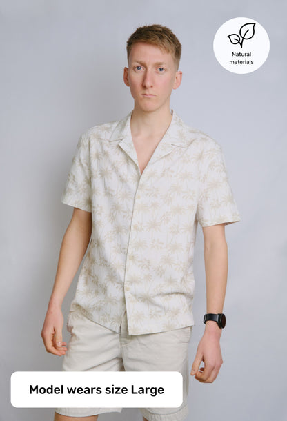 The Thomas Hemp Blend Palm Tree Shirt